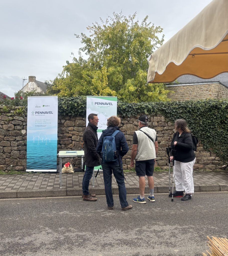 riverains sur le marché