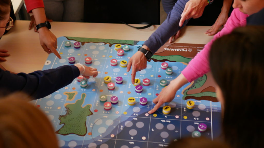 Le matin a été consacré à la présentation des métiers, puis un jeu de planification maritime du CEREMA